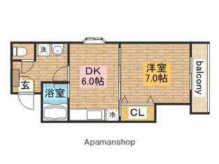ハピネスⅠ番館【101号室】の間取り