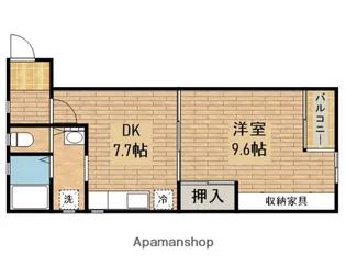 ラ・レズィダンス・リル【103号室】の間取り