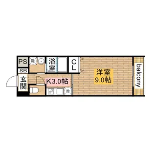 サザンクレスト堺【302号室】の間取り