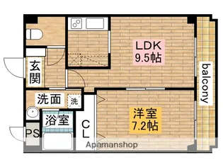 トゥールビヨン【305号室】の間取り