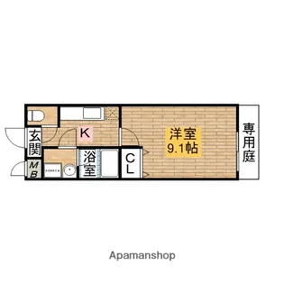 フジパレス南清水町Ⅱ番館【101号室】の間取り