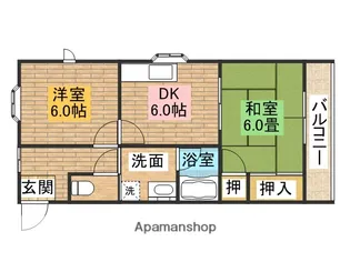 コーポラスモズ【303号室】の間取り