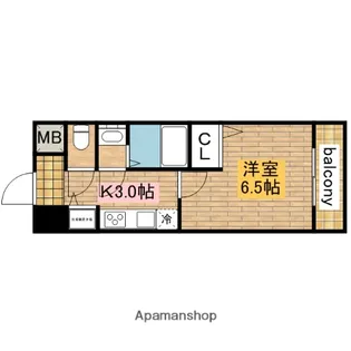 ファインコート北三国丘【305号室】の間取り