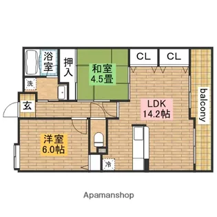 甲燿【2階】の間取り