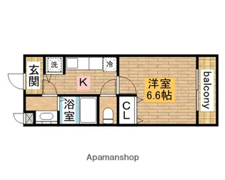 ふろーらみなと出島浜【303号室】の間取り