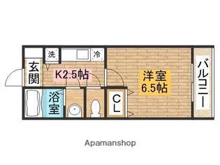 ラポール【203号室】の間取り