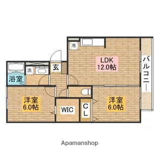 フラワーメゾン【B302号室】の間取り