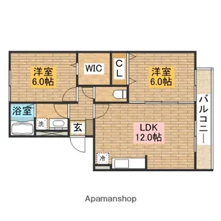 フラワーメゾン【A301号室】の間取り