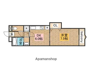 山本グリーンヴィレッジⅡ【303号室】の間取り