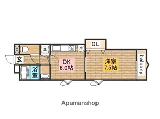 山本グリーンヴィレッジⅡ【7階】の間取り