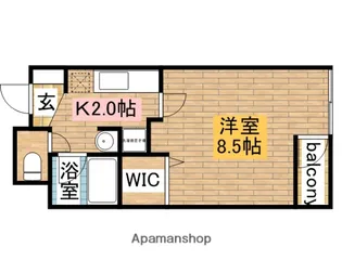 エクセル万代【206号室】の間取り