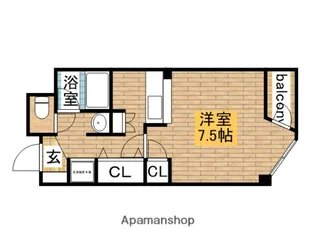 エクセル万代【205号室】の間取り