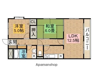 サンライクテイリス2号館【2階】の間取り