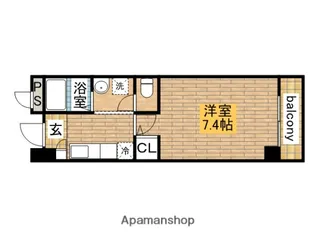 ブリディアントグリーン三国ヶ丘【501号室】の間取り