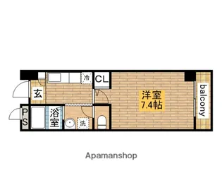 ブリディアントグリーン三国ヶ丘【205号室】の間取り
