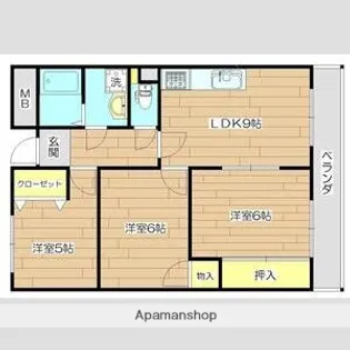 プレステージ13番館【502号室】の間取り