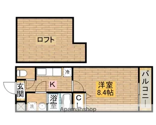 フィオーレ東上野芝【203号室】の間取り