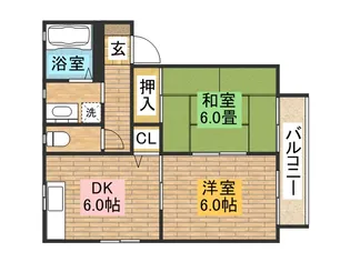 アイリス【B101号室】の間取り