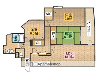 エグゼプランシュス百舌鳥【203号室】の間取り