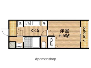 シャルマンフジもずイースト【405号室】の間取り