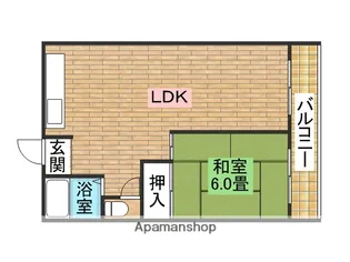 辻ハイツ【201号室】の間取り