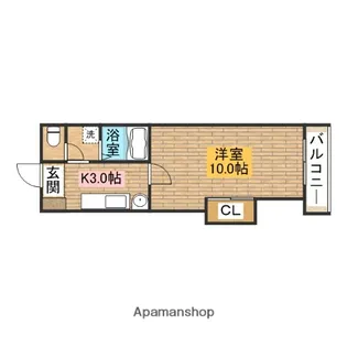 WIND VALLEY Ⅰ番館【507号室】の間取り