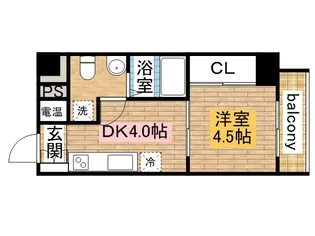 プログレスアペゼ【7階】の間取り