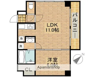 THE LEGEND OF SAKAI【701号室】の間取り