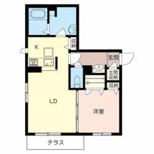 カーサコモダ【101号室】の間取り