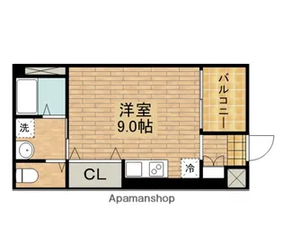 エヌエムトラントユイット【308号室】の間取り