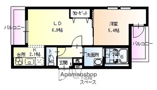 フジパレス堺東雲Ⅱ番館【303号室】の間取り