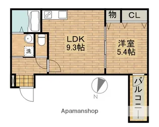 ソレイユ百舌鳥Ⅱ番館【202号室】の間取り