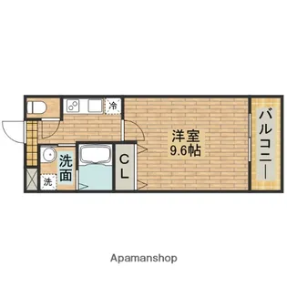 コンフォート三宝【202号室】の間取り