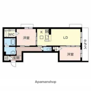 パークサイドベルメゾン中百舌鳥【102号室】の間取り