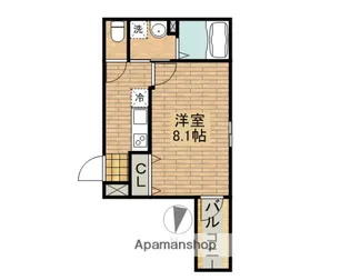フジパレス百舌鳥赤畑町Ⅱ番館【103号室】の間取り