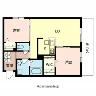 ホーク宮苑【1階】の間取り