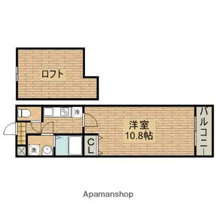フジパレス堺老松町Ⅱ番館【2階】の間取り