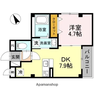 SHO【201号室】の間取り