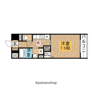 1Kの間取り画像