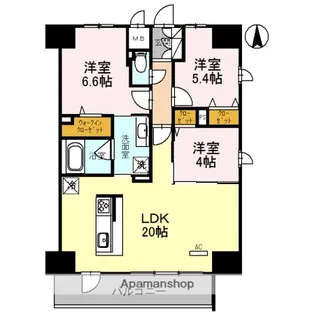 グラン ラヴィ レジデンス【1201号室】の間取り