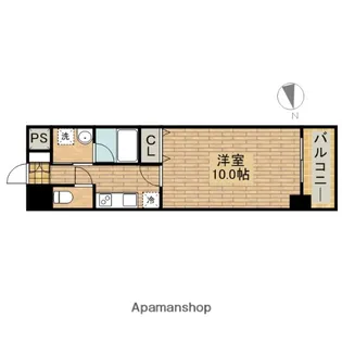 TKアンバーコート六条通【803号室】の間取り