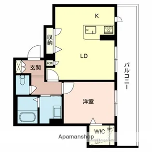 ALBERGO三国ヶ丘【206号室】の間取り