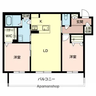 ALBERGO三国ヶ丘【303号室】の間取り