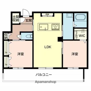 ALBERGO三国ヶ丘【202号室】の間取り