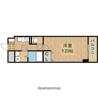 レーヴメゾン三国ヶ丘【308号室】の間取り