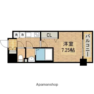 LUXEなかもず【302号室】の間取り