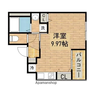 ヴィラペントハウス堺東【401号室】の間取り