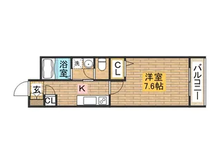 シャーメゾン大浜【102号室】の間取り