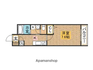 シャーメゾン大浜【103号室】の間取り
