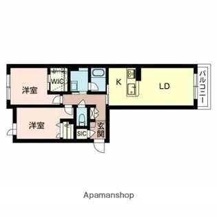 リラフォート パイン【201号室】の間取り